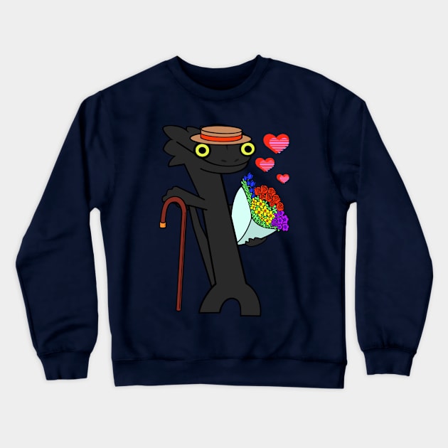 Valentines Toothless Crewneck Sweatshirt by Lightfoe’s Loot